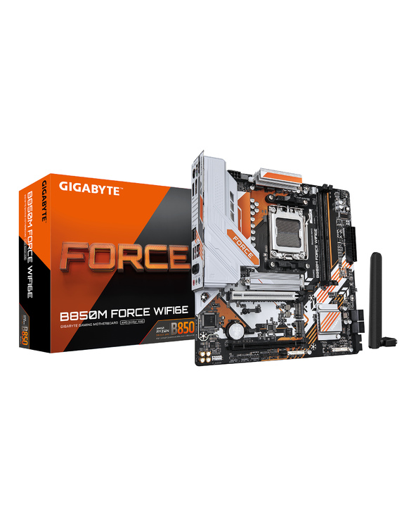GIGABYTE B850M FORCE WIFI6E Carte Mère – Compatible avec les processeurs AMD Ryzen série 9000, VRM numérique 8+2+2 phases, jusqu