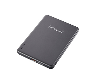 Intenso Batterie Externe Magnétique MW5000 5000 mAh – Compatible MagSafe, Charge Sans Fil 15W, USB-C PD 20W, Fine & Compacte – T