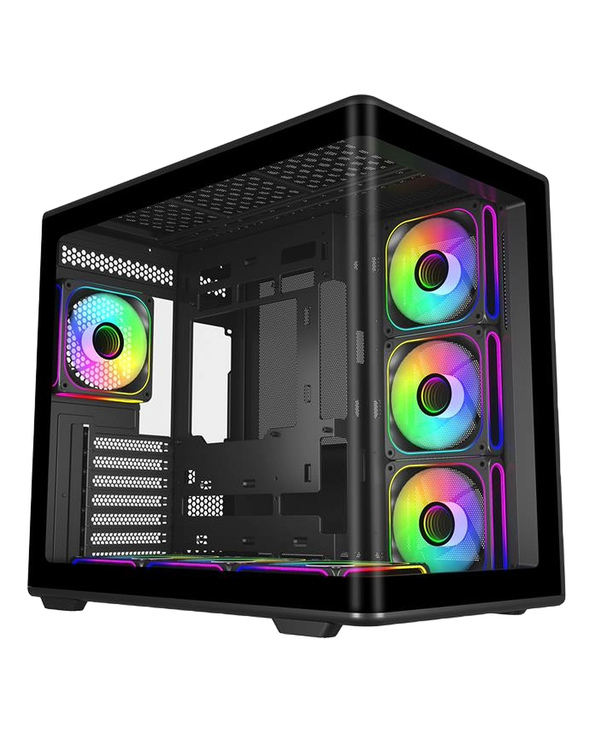 Cooler Master Elite 600 Midi Tower Noir, Transparent