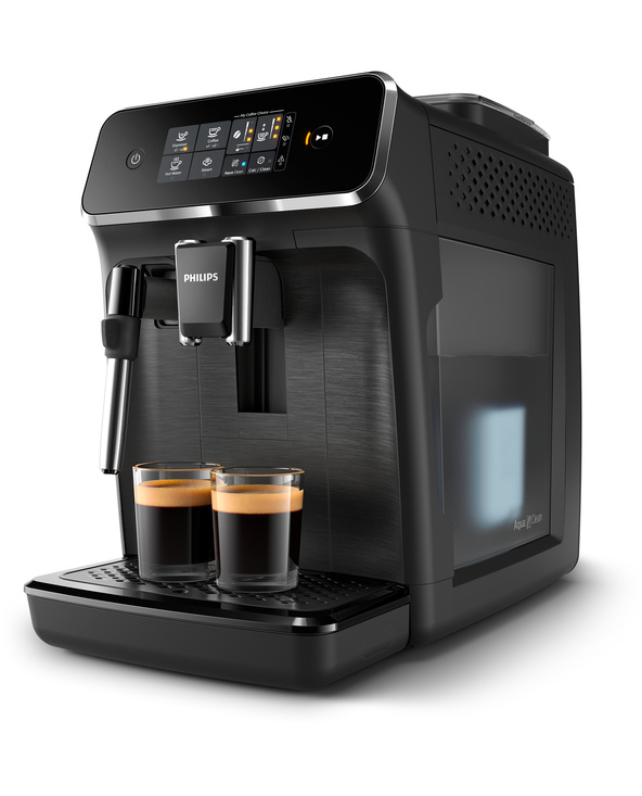 Philips 2200 series Séries 2200 Noir Mat EP2220/10 Machine expresso broyeur, 2 boissons, mousseur lait