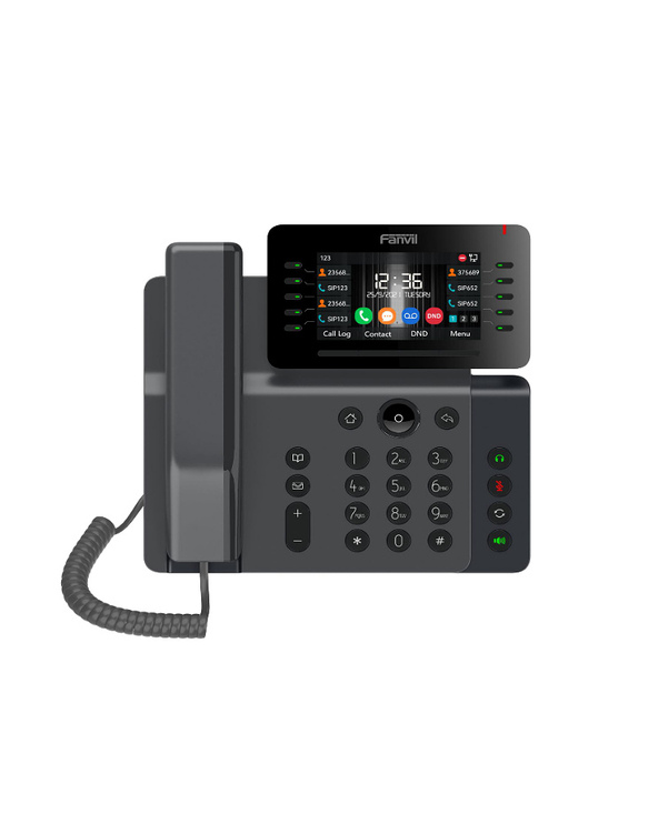 Fanvil V65 téléphone fixe Noir 20 lignes LCD Wifi