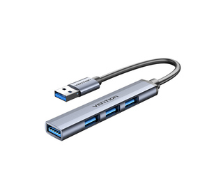 Vention CKOHB hub & concentrateur USB 3.2 Gen 1 (3.1 Gen 1) Type-A 5000 Mbit/s Gris