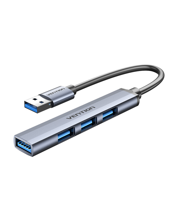 Vention CKOHB hub & concentrateur USB 3.2 Gen 1 (3.1 Gen 1) Type-A 5000 Mbit/s Gris