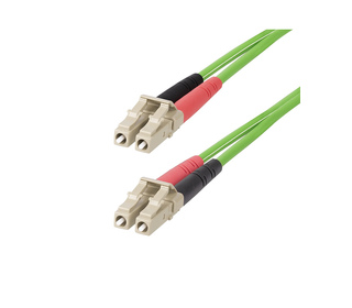 StarTech.com Câble Fibre Optique Multimode OM5 LC à LC UPC de 15m, Cordon/Jarretière/Connecteur Fibre Optique 50/125µm Duplex LO
