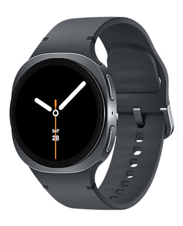Samsung Galaxy Watch 8 3,3 cm (1.3") AMOLED 40 mm Numérique 438 x 438 pixels Écran tactile 4G Graphite Wifi GPS (satellite)