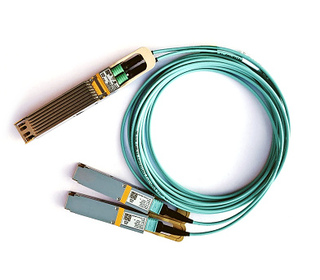 Nvidia MFA7U10-H010 câble InfiniBand et à fibres optiques 10 m 2x QSFP56 Bleu