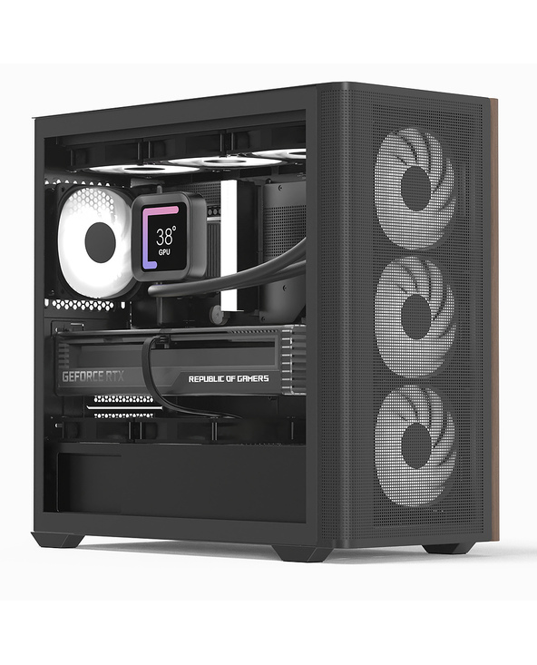Aerocool D301A Mini Tower Noir, Bois