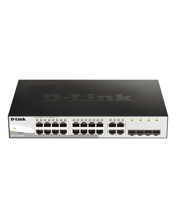 D-Link DGS-1210-20 Géré L2 Gigabit Ethernet (10/100/1000) 1U Noir