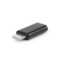 Gembird A-USB-CF8PM-01 changeur de genre de câble USB type-C 8-pin Noir