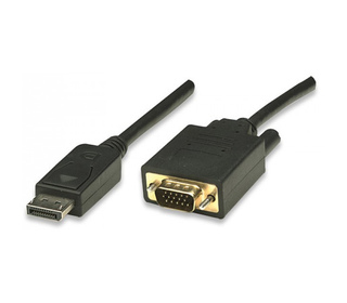 Techly ICOC-DSP-V-018 câble vidéo et adaptateur 1,8 m VGA (D-Sub) DisplayPort Noir