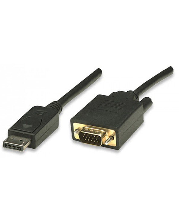 Techly ICOC-DSP-V-018 câble vidéo et adaptateur 1,8 m VGA (D-Sub) DisplayPort Noir