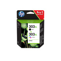 HP Pack de 2 cartouches authentiques d'encre haute contenance noir/trois couleurs 303XL