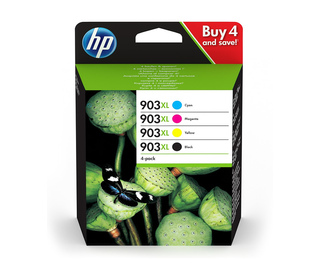 HP 903XL cartouche d'encre 4 pièce(s) Original Rendement élevé (XL) Noir, Cyan, Magenta, Jaune