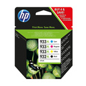 HP 932XL Black/933XL Cyan/Magenta/Yellow 4-pack Original Ink Cartridges cartouche d'encre 4 pièce(s) Rendement élevé (XL) Noir, 