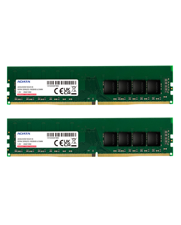 ADATA AD4U320016G22 DTGN module de mémoire 2 x DDR4 3200 MHz Neuf - vue 2