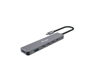 Equip 133500 station d'accueil Avec fil USB 3.2 Gen 1 (3.1 Gen 1) Type-C Gris
