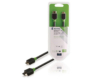 König KNV34500E20 câble HDMI 2 m HDMI Type A (Standard) HDMI Type C (Mini) Anthracite