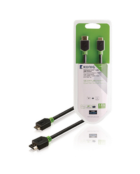 König KNV34500E20 câble HDMI 2 m HDMI Type A (Standard) HDMI Type C (Mini) Anthracite