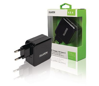 Sweex CH-015BL chargeur d'appareils mobiles Universel Noir Secteur Intérieure