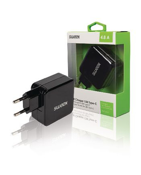 Sweex CH-015BL chargeur d'appareils mobiles Universel Noir Secteur Intérieure