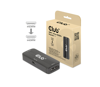 CLUB3D CAC-1307 extension audio/video Répéteur AV Noir