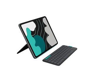 Logitech Flip Folio QWERTZ Suisse Bluetooth Graphite