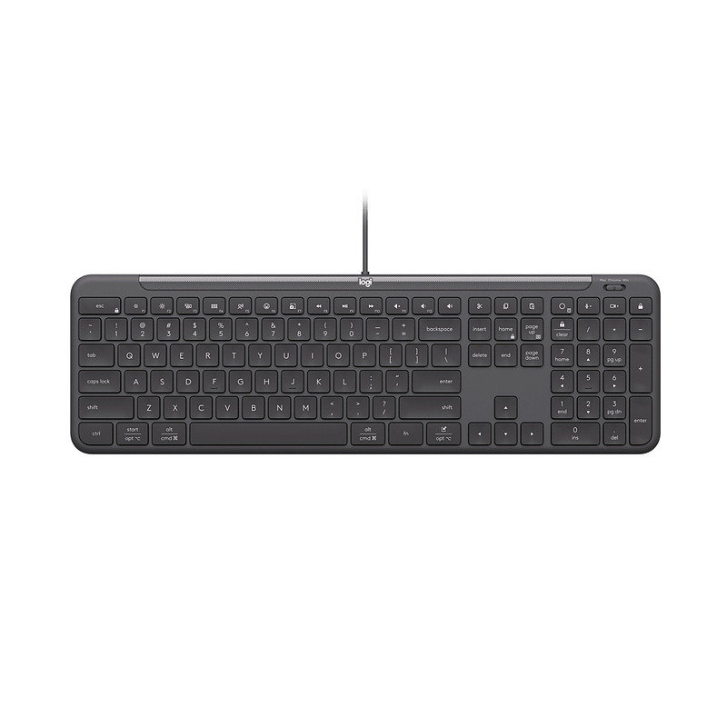 Logitech Signature Slim Wired K620 For Business clavier Universel USB AZERTY Français Graphite