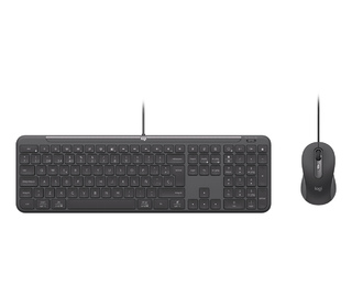 Logitech 920-013344 clavier Souris incluse maison/bureau USB AZERTY Français Graphite