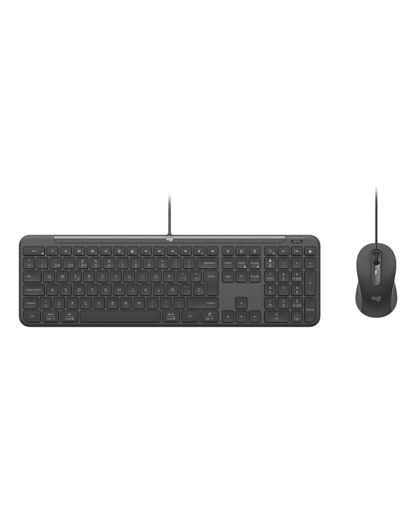 Logitech 920-013344 clavier Souris incluse maison/bureau USB AZERTY Français Graphite