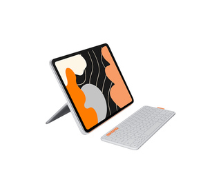 Logitech Flip Folio AZERTY Français Bluetooth Gris clair