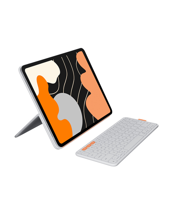 Logitech Flip Folio AZERTY Français Bluetooth Gris clair