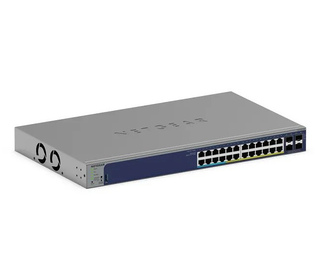 NETGEAR GS728TXUP Géré Gigabit Ethernet (10/100/1000) Connexion Ethernet, supportant l'alimentation via ce port (PoE) 1U Gris