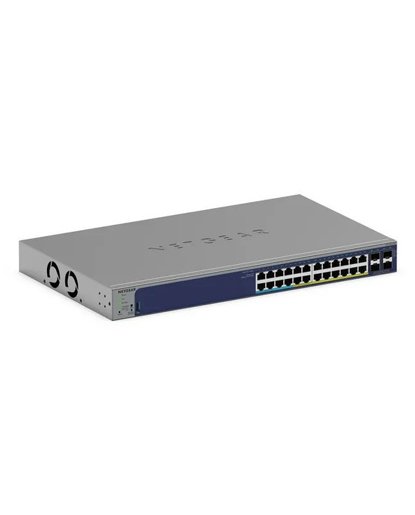 NETGEAR GS728TXUP Géré Gigabit Ethernet (10/100/1000) Connexion Ethernet, supportant l'alimentation via ce port (PoE) 1U Gris