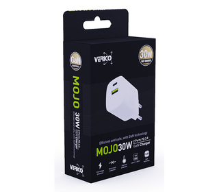 Verico 4OJ-ACEWE1-N1 chargeur d'appareils mobiles Ordinateur portable, Smartphone, Tablette Blanc Secteur Charge rapide Intérieu