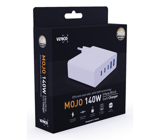 Verico 4OJ-ABGWE1-N1 chargeur d'appareils mobiles Ordinateur portable, Smartphone, Tablette, téléphone Blanc Secteur Charge rapi