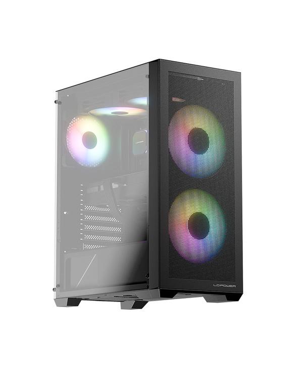 LC-Power LC-717B-ON unité centrale Midi Tower Blanc