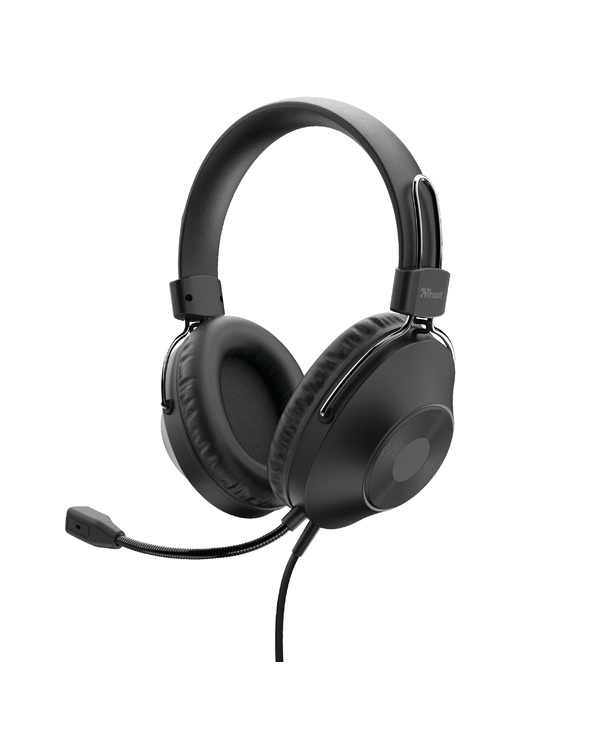 Trust HS-250 Casque Avec fil Arceau Appels/Musique Noir