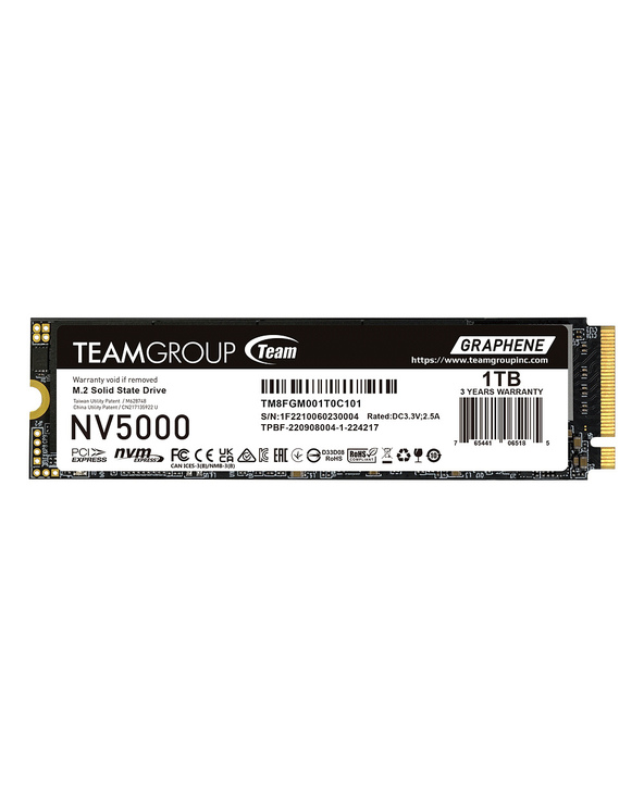 Team Group NV5000 1 To M.2 PCI Express 4.0 NVMe 3D NAND