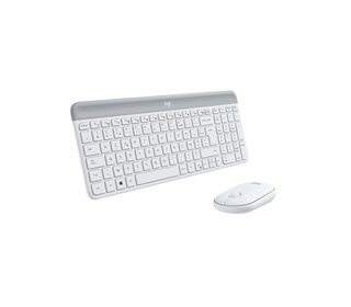 Logitech 920-009191 clavier Souris incluse Bureau RF sans fil AZERTY Français Blanc