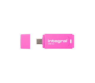 Integral Neon-C INFD64GBNEONCPK3.2 lecteur USB flash 64 Go USB Type-C 3.2 Gen 1 (3.1 Gen 1) Noir