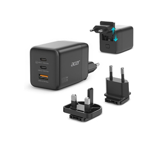 Acer HP.DSCAB.019 chargeur d'appareils mobiles Universel Noir Secteur Charge rapide Intérieure