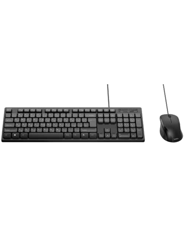 Belkin BBZ014FR clavier Souris incluse Universel USB AZERTY Français Noir
