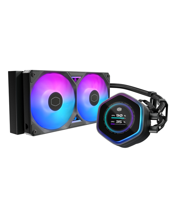 Cooler Master MasterLiquid Atmos II 240 LCD Black Processeur Kit de refroidissement du liquide 12 cm Noir 1 pièce(s)