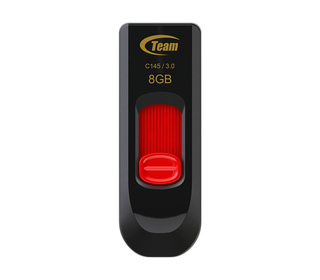 Team Group C145 lecteur USB flash 8 Go USB Type-A 3.2 Gen 1 (3.1 Gen 1) Noir, Rouge
