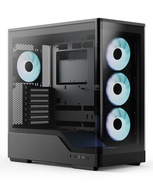 Aerocool P500A-BK Midi Tower Noir