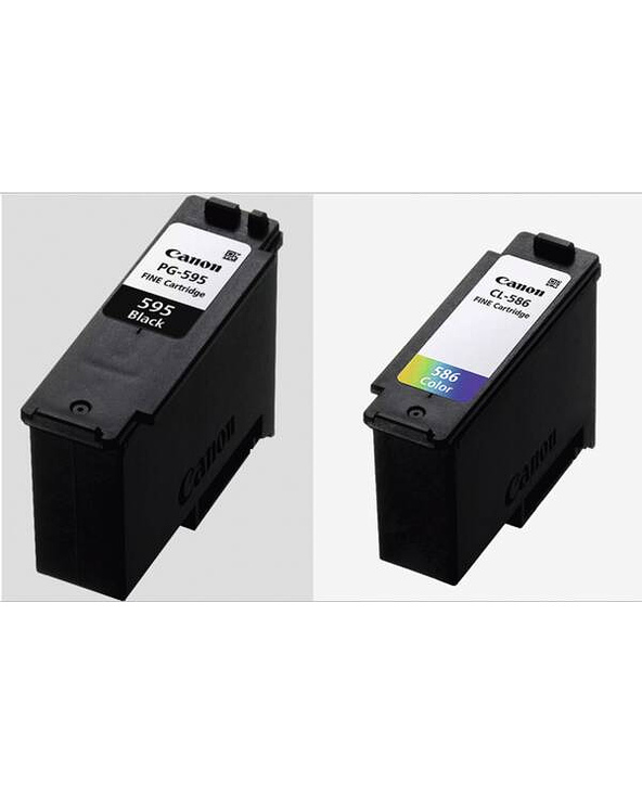 Canon PG595/CL586 PVP cartouche d'encre 2 pièce(s) Original Noir, Cyan, Magenta, Jaune
