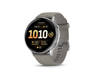 Garmin Venu 4 3,56 cm (1.4") AMOLED 45 mm Numérique 454 x 454 pixels Écran tactile Argent Wifi GPS (satellite)