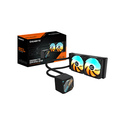 GIGABYTE GAMING 240 Refroidisseur Liquide pour CPU - 2x120mm Ventilateurs ARGB, mécanisme d’emboîtement coulissant, DAISY-CHAIN,