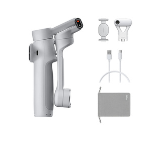 Insta360 Flow 2 AI Tracker Bundle Stabilisateur de caméra de smartphone Gris clair