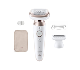 Braun Silk-épil 9 Flex 9-030 3D 40 pince(s) Rose, Blanc